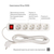 Мережевий фільтр СolorWay 5 розеток/5M White (CW-PSEA55W), зображення 5