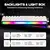 Дротова механічна клавіатура Ajazz NK68 Red switches Side contour White (NK68-R-S-W), зображення 4