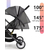 Дитяча коляска прогулянкова 525Baby Khaki (бежева), зображення 10
