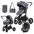 Коляска 3в1 Kidilo H2D (grey)