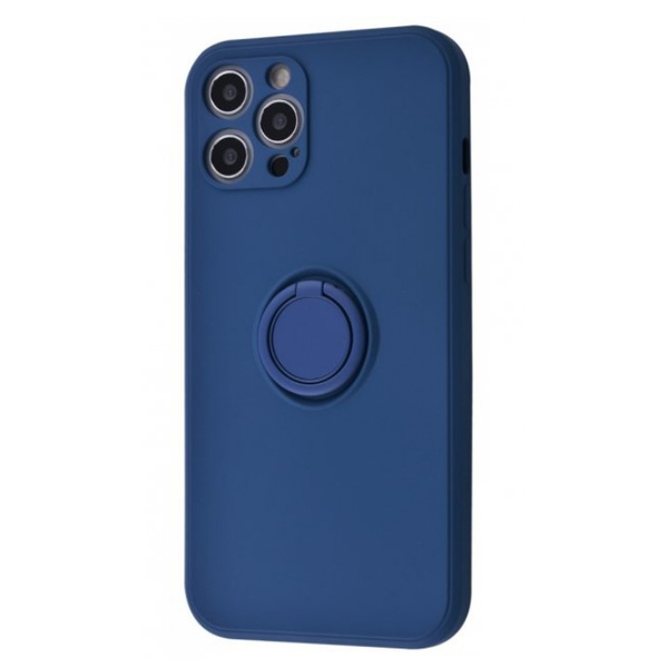 Чехол Light Color Ring Apple iPhone 12 Pro Dark blue