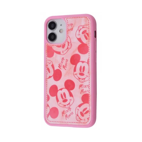 Чехол Mickey Mouse Apple iPhone 12 Mini Pink
