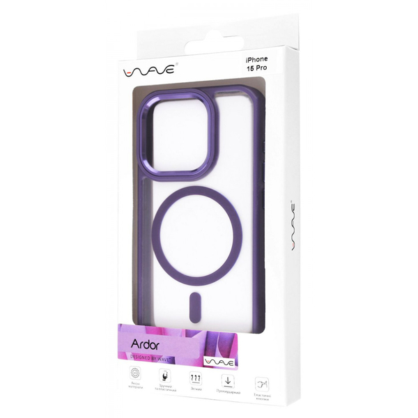 Чохол WAVE Ardor Case with Magnetic Ring iPhone 15 Pro White, зображення 2