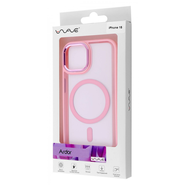 Чохол WAVE Ardor Case with Magnetic Ring iPhone 15 White, зображення 2