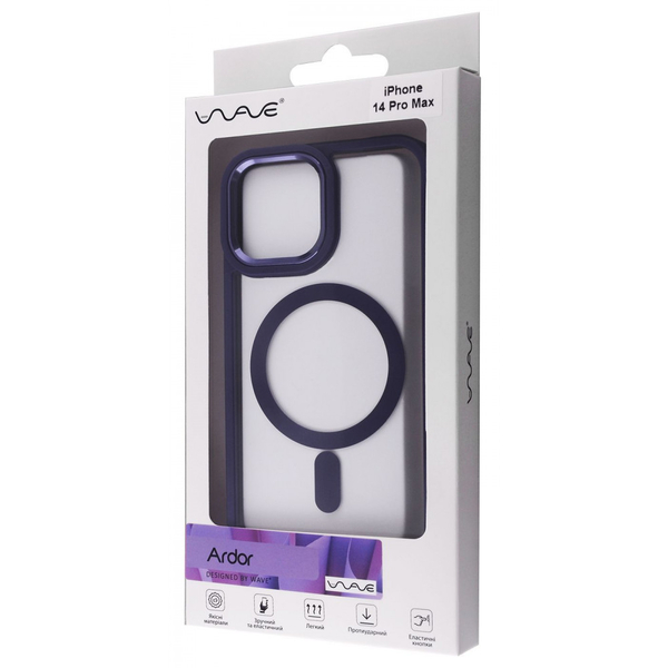 Чохол WAVE Ardor Case with Magnetic Ring iPhone 14 Pro Max Black, зображення 2