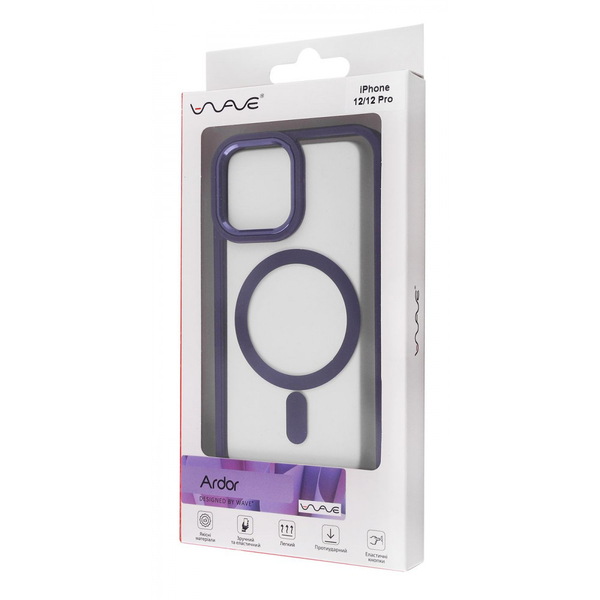 Чохол WAVE Ardor Case with Magnetic Ring iPhone 12/12 Pro Black, зображення 2