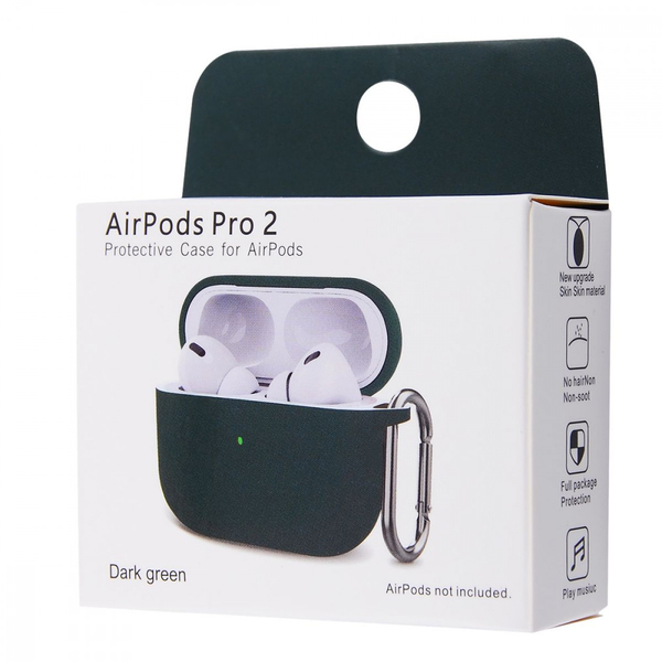 Чохол Silicone Case New for AirPods Pro 2 Pine green, зображення 2