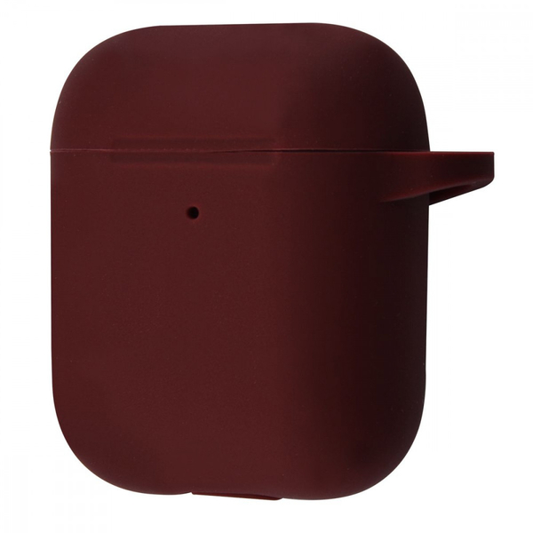 Чохол Silicone Case New for AirPods 1/2 Bordo