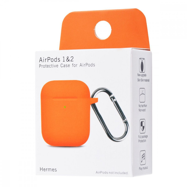 Чохол Silicone Case New for AirPods 1/2 Light purple, изображение 2