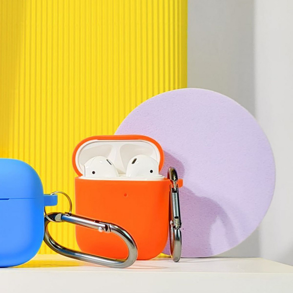Чохол Silicone Case New for AirPods 1/2 Black, зображення 6