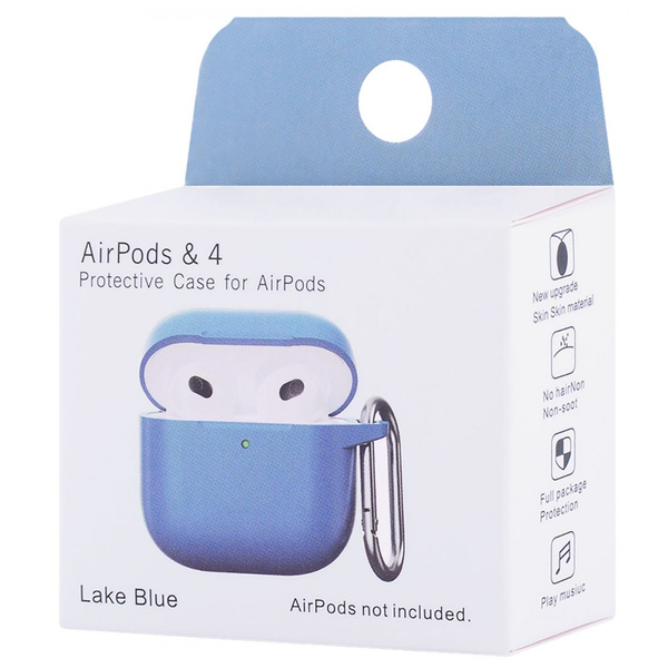 Чохол Silicone Case New for AirPods 4 Lavender gray, зображення 2