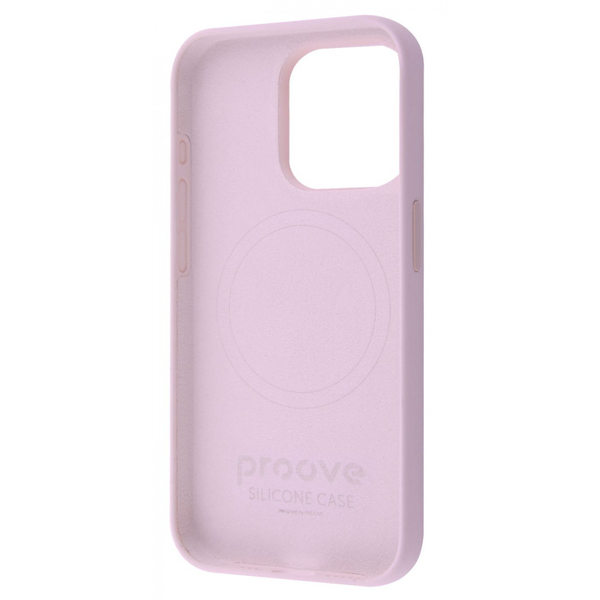 Чохол Proove Silicone Case with Magnetic Ring iPhone 15 Pro Max Light pink, изображение 3