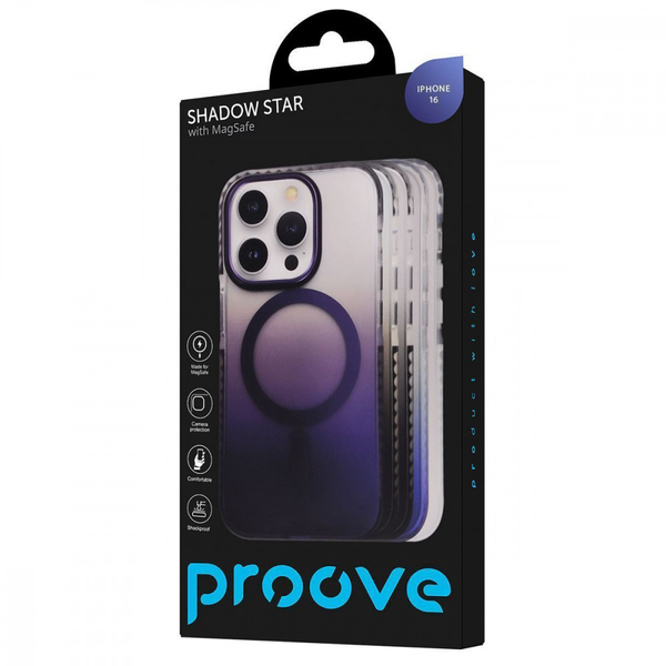 Чохол Proove Shadow Star Case with Magnetic Ring iPhone 16 White, изображение 2