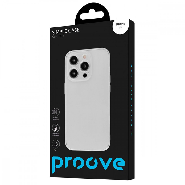 Чохол Proove Simple Case iPhone 15 Transparent, изображение 2