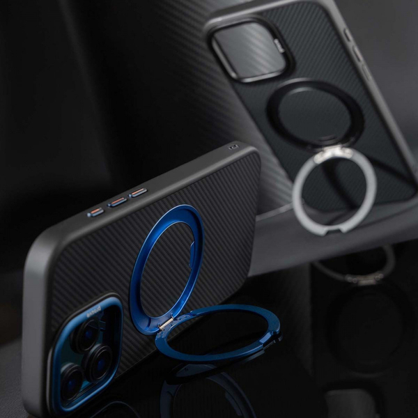 Чохол Proove Reinforce Case with Magnetic Ring iPhone 15 Pro Max Blue, изображение 10