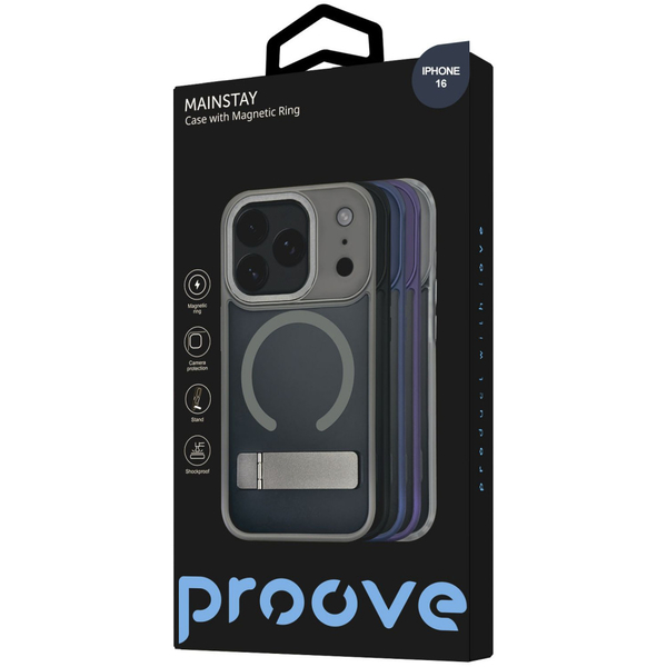Чохол Proove Mainstay Case with Magnetic Ring iPhone 16 Gray, зображення 2