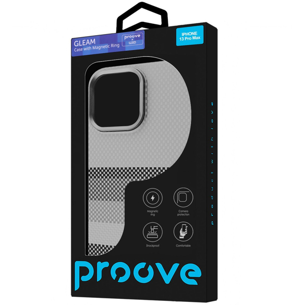 Чохол Proove Gleam Case with Magnetic Ring iPhone 13 Pro Max Blue stripes, изображение 2