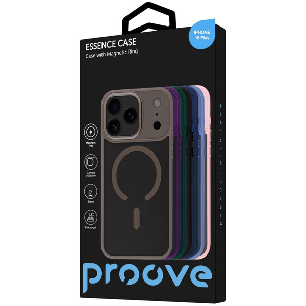 Чохол Proove Essence Case with Magnetic Ring iPhone 16 Plus Midnight blue, изображение 2