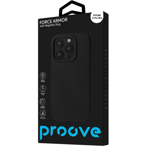 Чохол Proove Force Armor Case with Magnetic Ring iPhone 13 Pro Max Black, изображение 2