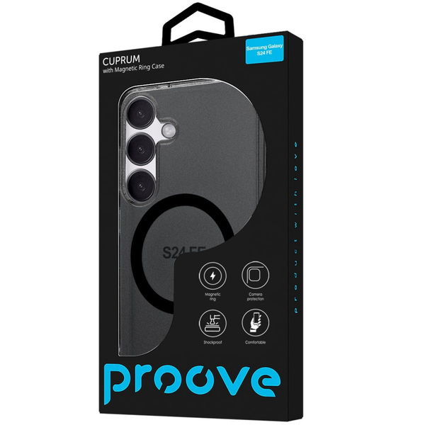Чохол Proove Cuprum Case with Magnetic Ring Samsung Galaxy S24 FE White, зображення 2