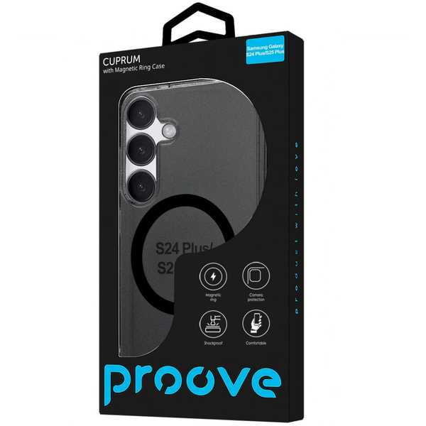 Чохол Proove Cuprum Case with Magnetic Ring Samsung Galaxy S24 Plus/S25 Plus Black, изображение 2