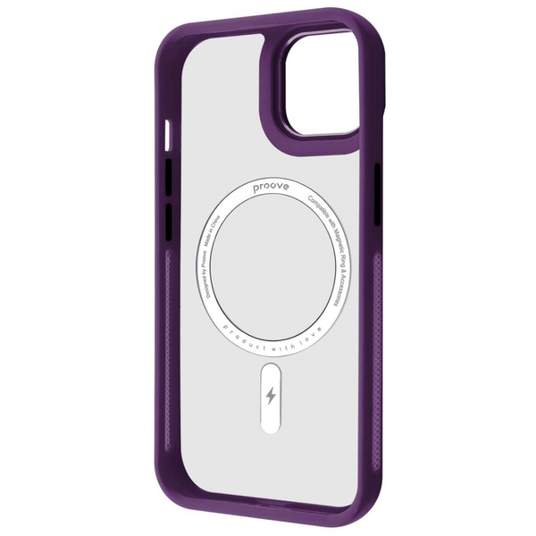 Чохол Proove Clear Essence Case with Magnetic Ring iPhone 15 Pink sand, зображення 3