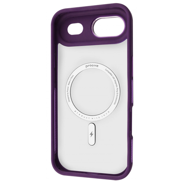 Чохол Proove Clear Essence Case with Magnetic Ring iPhone 17 Air Deep purple, изображение 3