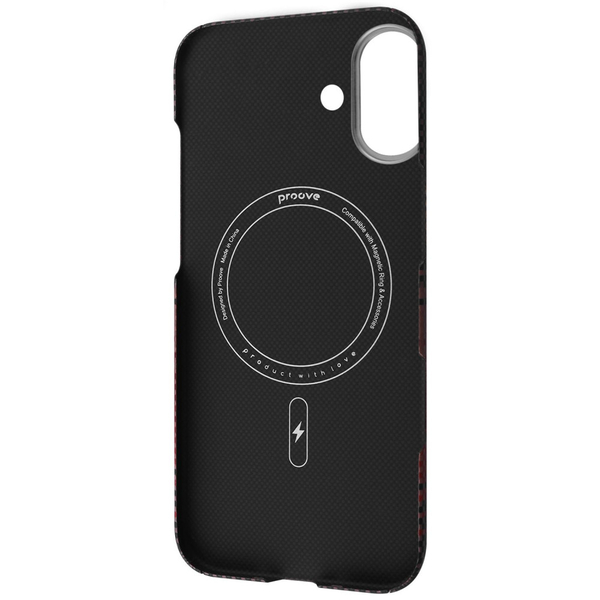 Чохол Proove Carbon Slim with Magnetic Ring iPhone 17 Onyx, изображение 3