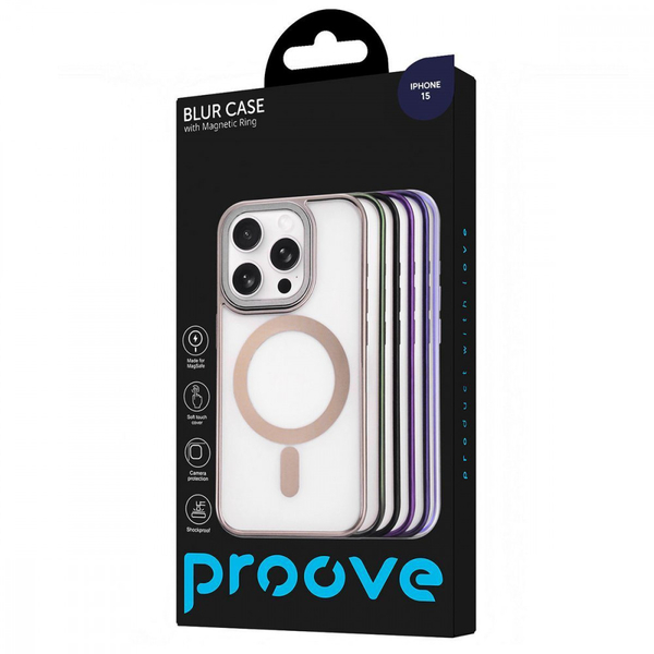 Чохол Proove Blur Case with Magnetic Ring iPhone 15 Sierra blue, изображение 2