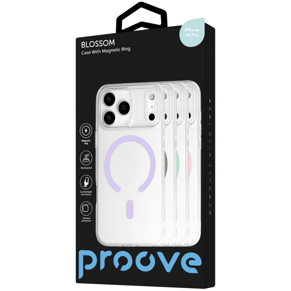 Чохол Proove Blossom Case with Magnetic Ring iPhone 14 Pro Pink, изображение 2
