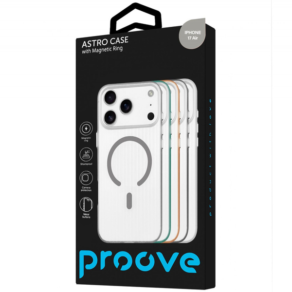 Чохол Proove Astro Case with Magnetic Ring iPhone 17 Air White, зображення 2