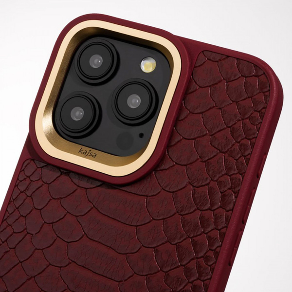 Чохол Kajsa Snake Pattern with Magnetic Ring iPhone 16 Pro Max Desert titanium, изображение 7