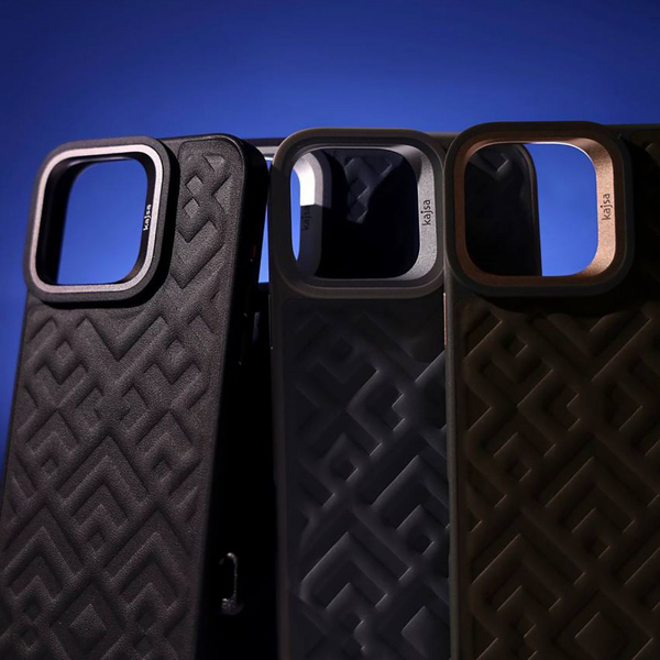 Чохол Kajsa Rhombus Collection with Magnetic Ring iPhone 16 Black, изображение 5