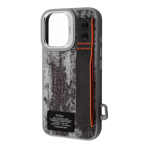 Чохол Kajsa Outdoor Collection Tie Dye with Magnetic Ring iPhone 16 Gray