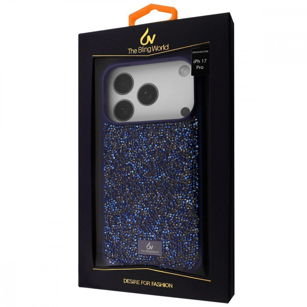 Чохол Bling World Rock Diamond (TPU) iPhone 17 Pro Blue, изображение 2