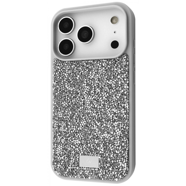 Чохол Bling World Rock Diamond (TPU) iPhone 17 Pro Silver