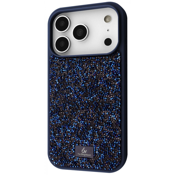 Чохол Bling World Rock Diamond (TPU) iPhone 17 Pro Max Blue