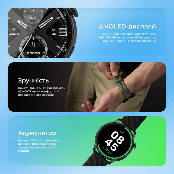 Смарт Годинник Proove Terra with GPS Graphite, изображение 12