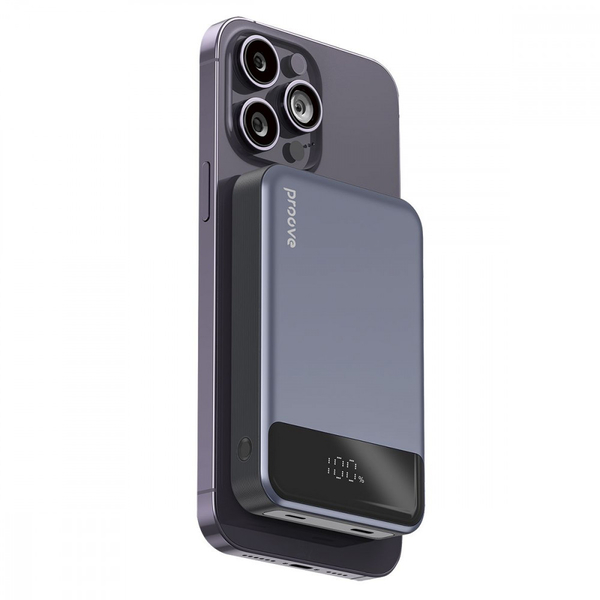 Портативна батарея PowerBank Proove Hoodman Magnetic 20W 10000mAh Black, зображення 2