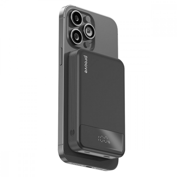 Портативна батарея PowerBank Proove Hoodman Magnetic 20W 10000mAh Black, изображение 3