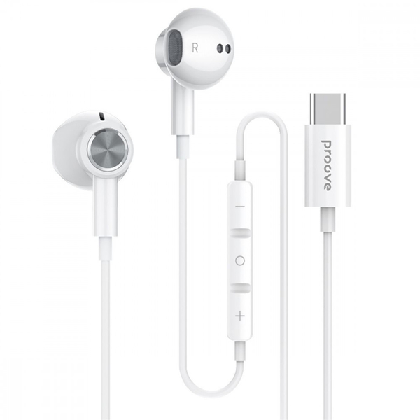 Дротові навушники Proove Echo (Type-C) White