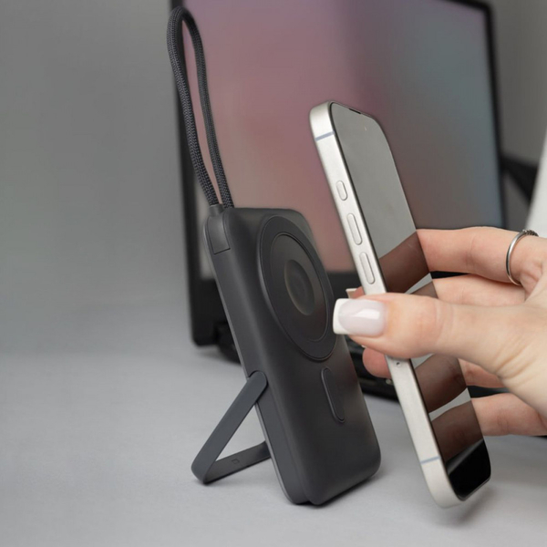 Портативна батарея PowerBank Proove Moon Rock 2 in 1 22.5W 10000mAh Gray, изображение 6