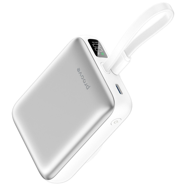 Портативна батарея PowerBank Proove Neutron 22.5W 10000mAh Silver/white, изображение 7