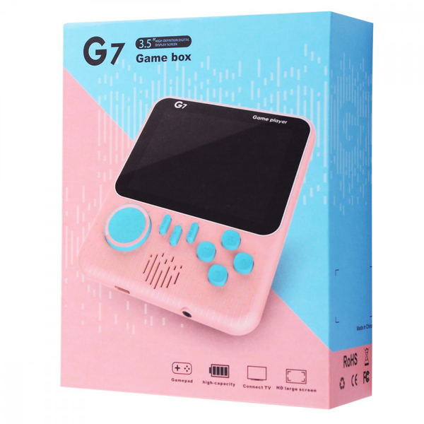 Портативна ігрова консоль G7 Pink, зображення 2