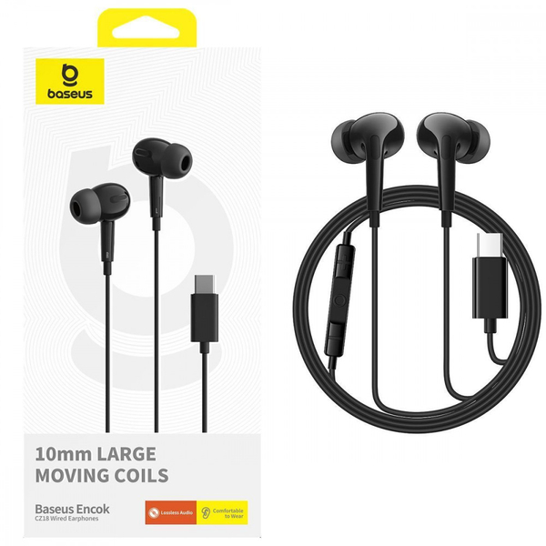Навушники Baseus Encok CZ18 (Type-C) Black, зображення 8