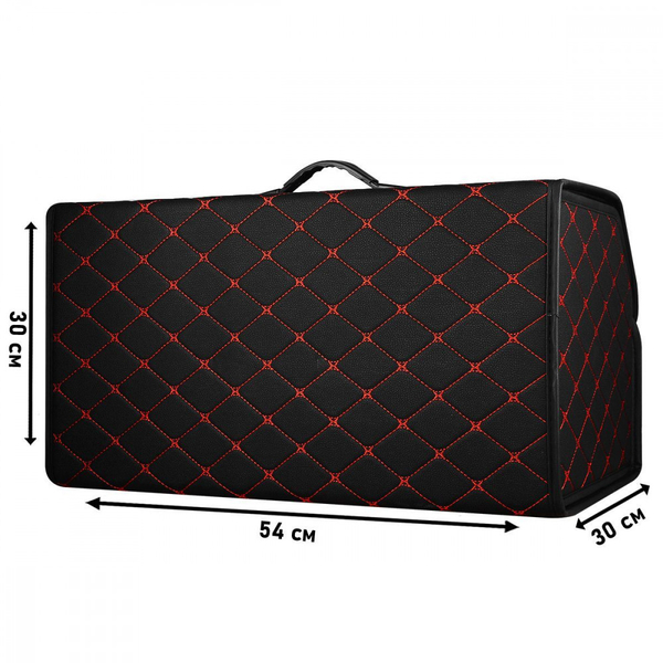 Органайзер у багажник автомобіля 54см*30см*30см Black red, изображение 8
