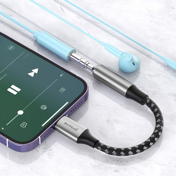 Перехідник AUX Proove SoundMesh Lightning to 3.5mm Gray, зображення 2