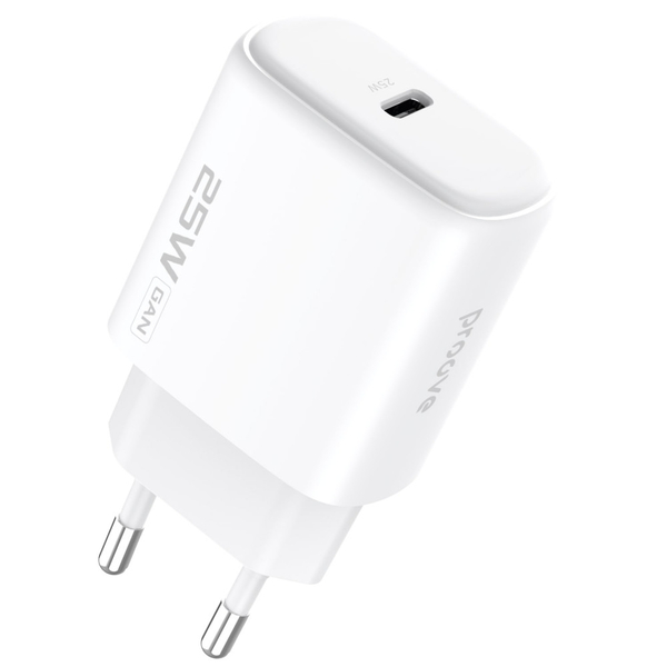 Мережевий зарядний пристрій Proove Silicone Power 2 25W (Type-C) White