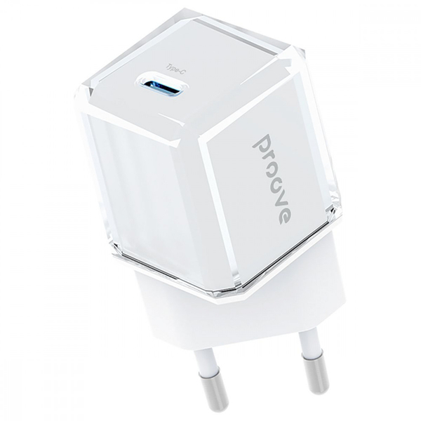Мережевий зарядний пристрій Proove Pure GaN 30W (Type-C) White