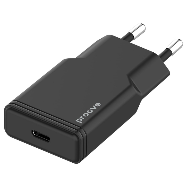 Мережевий зарядний пристрій Proove Slender 20W (Type-C) Black, зображення 5